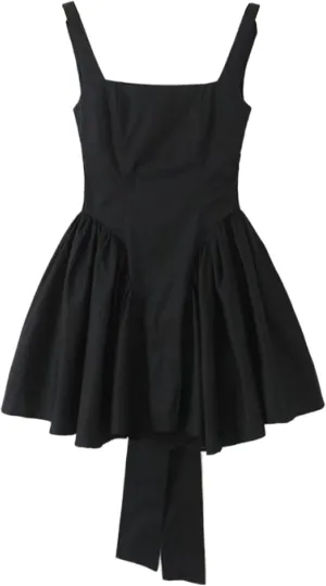 Womens Cute Summer Dresses Trendy Sleeveless Bow Back Tie Dress Sexy Mini Dress Cocktail Party Dresses for Date Night