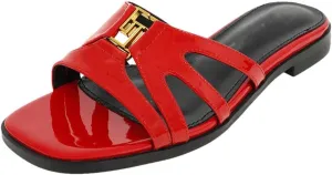 Women's Flat Summer Slippers Genuine Leather Handmade Luxury Banquet Shoes Pull On Elegant Design Sandals