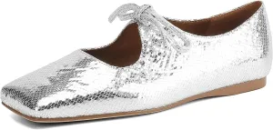 Women's Flats Soft Faux Leather Mary Jane Flats Comfortable Ballet Flats Business Casual Work Square Toe Slip On Dress Mary Jane Shoes