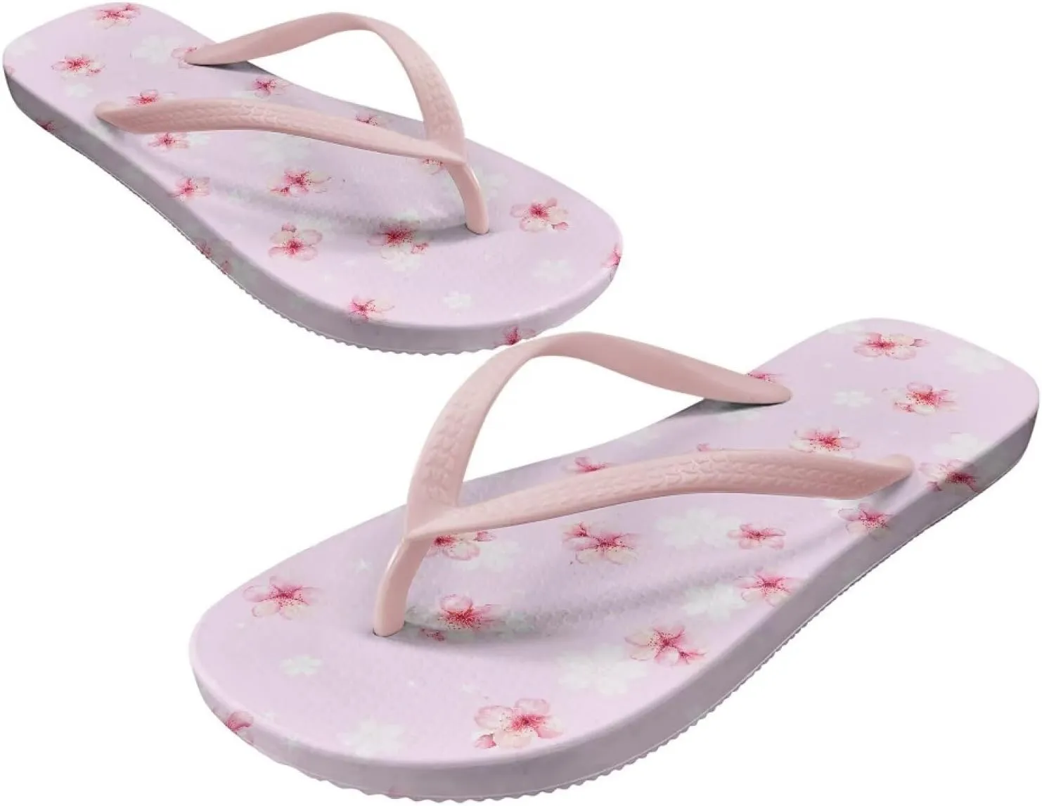 Womens Flip Flops Arch Support Comfortable Waterproof Open Toe Summer Beach Sandals Cushion Slip on Slippers Size US 5.5-9.5