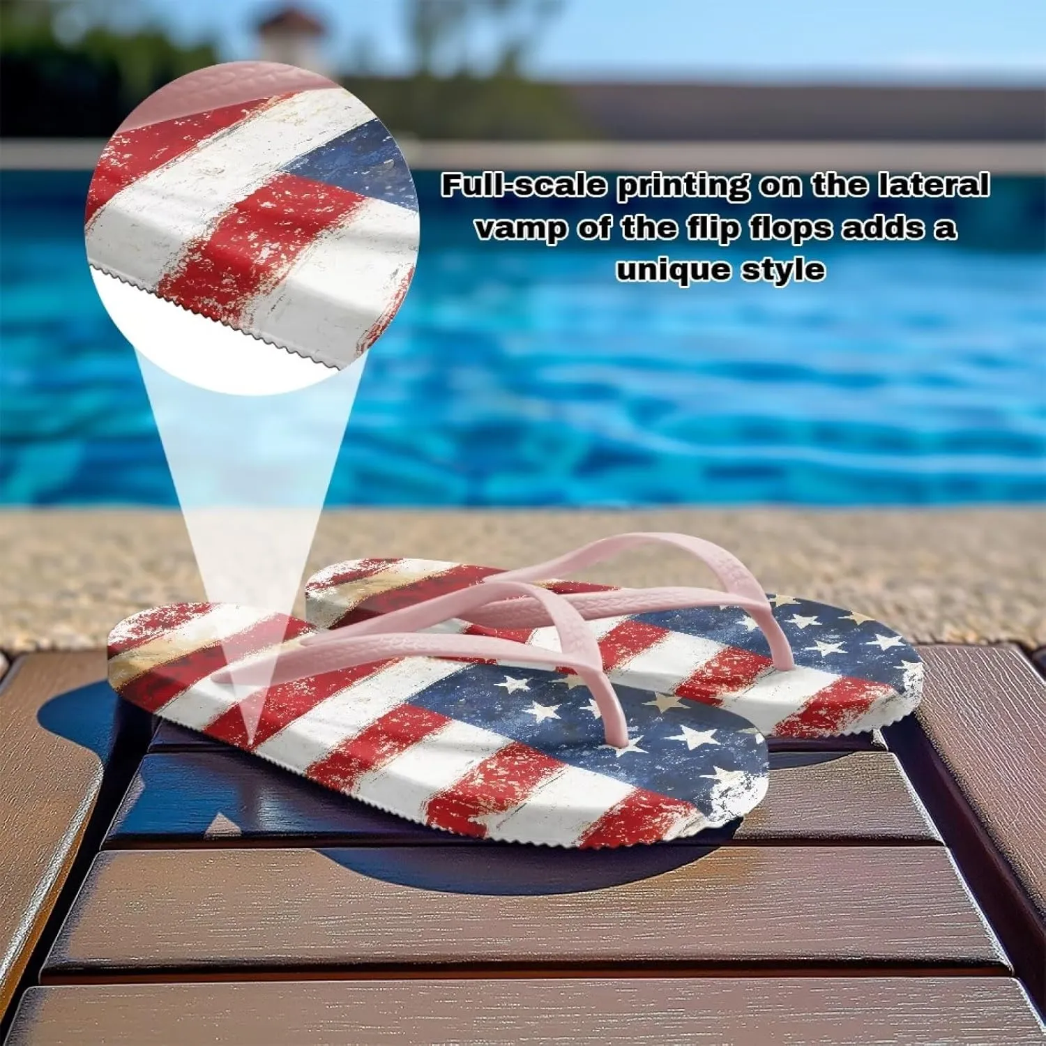 Womens Flip Flops Arch Support Comfortable Waterproof Open Toe Summer Beach Sandals Cushion Slip on Slippers Size US 5.5-9.5