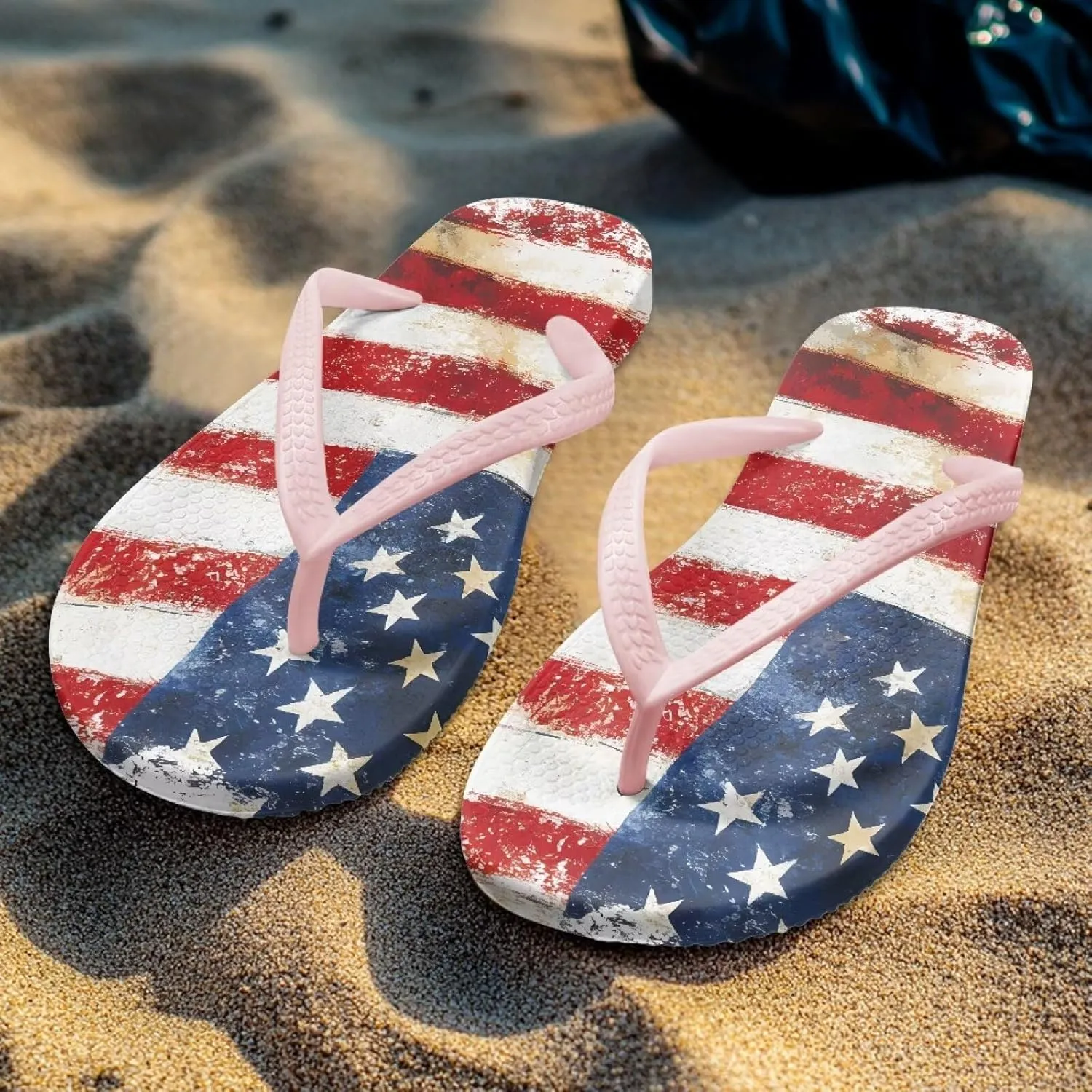 Womens Flip Flops Arch Support Comfortable Waterproof Open Toe Summer Beach Sandals Cushion Slip on Slippers Size US 5.5-9.5