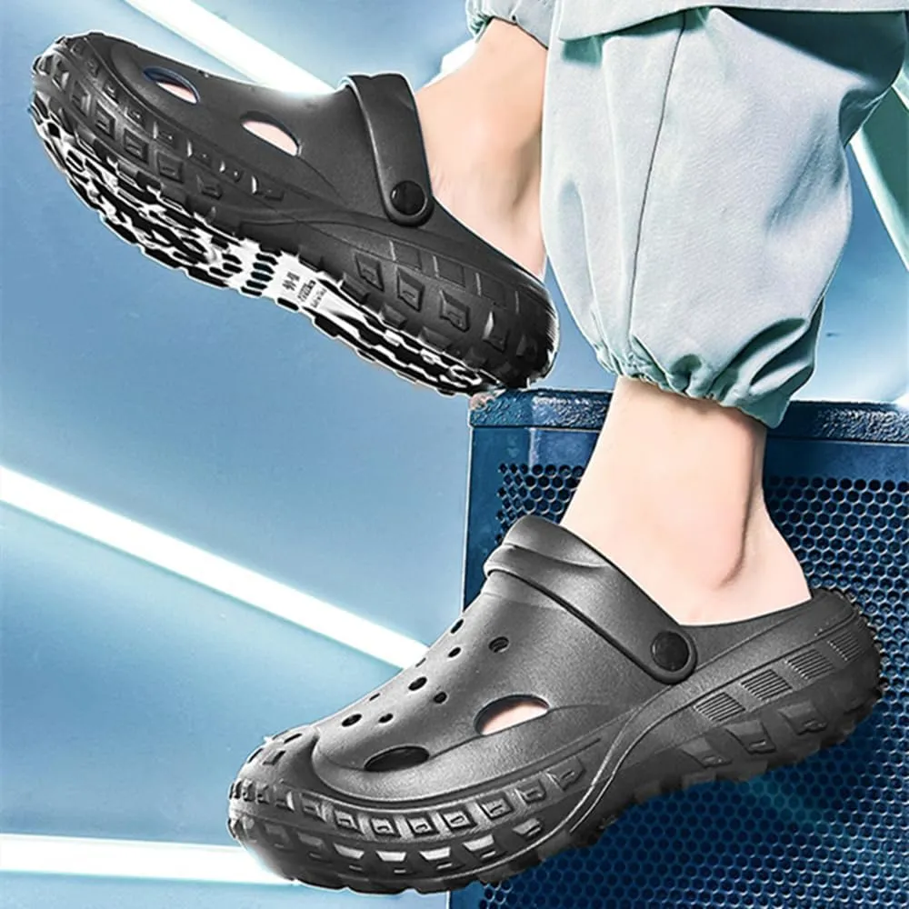 Womens Mens Garden Clogs Shoes with Arch Support Thick Sole Unisex Lightweight Quick-Dry Comfort Slip-on Water Shoes Outdoor Beach Slippers Sandals