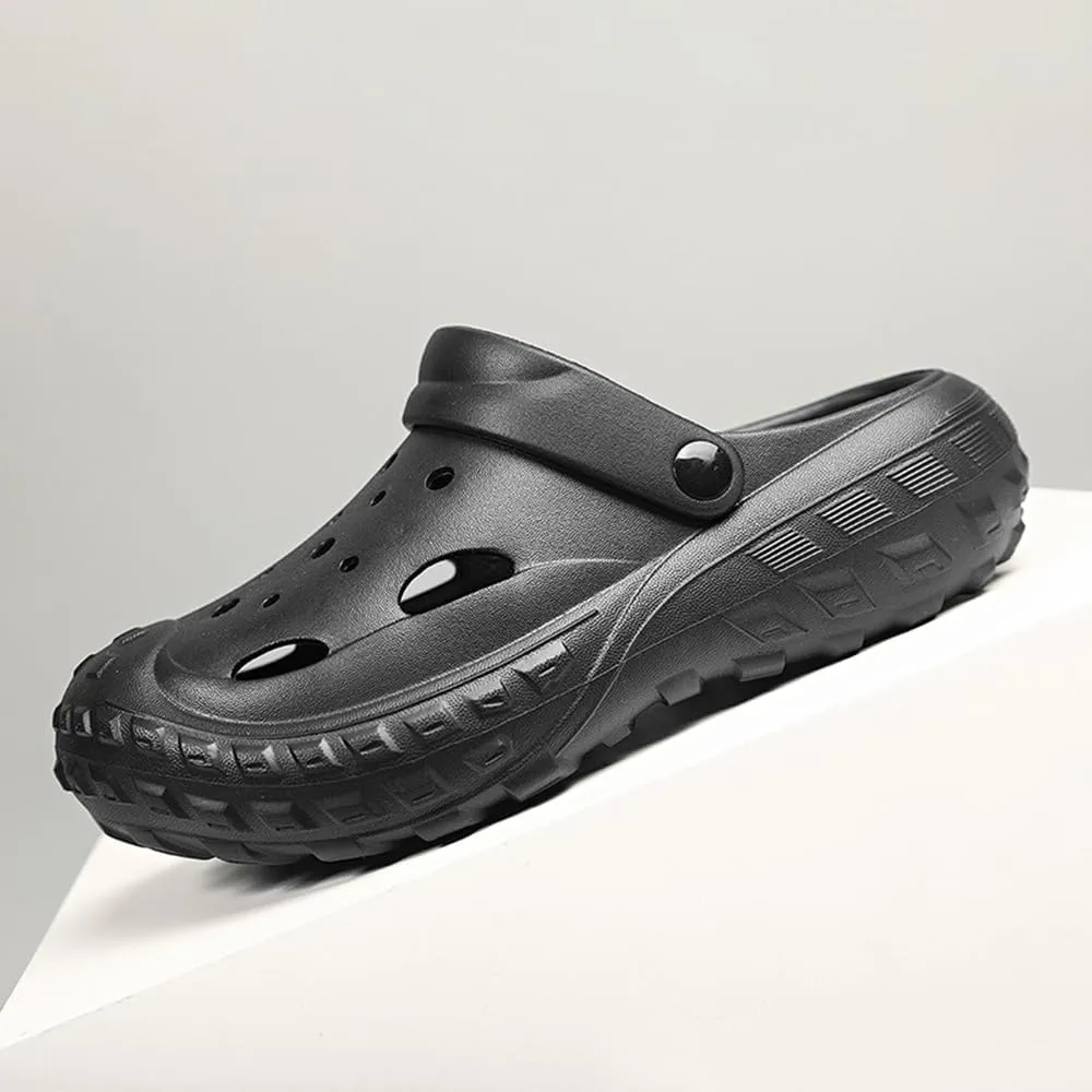 Womens Mens Garden Clogs Shoes with Arch Support Thick Sole Unisex Lightweight Quick-Dry Comfort Slip-on Water Shoes Outdoor Beach Slippers Sandals