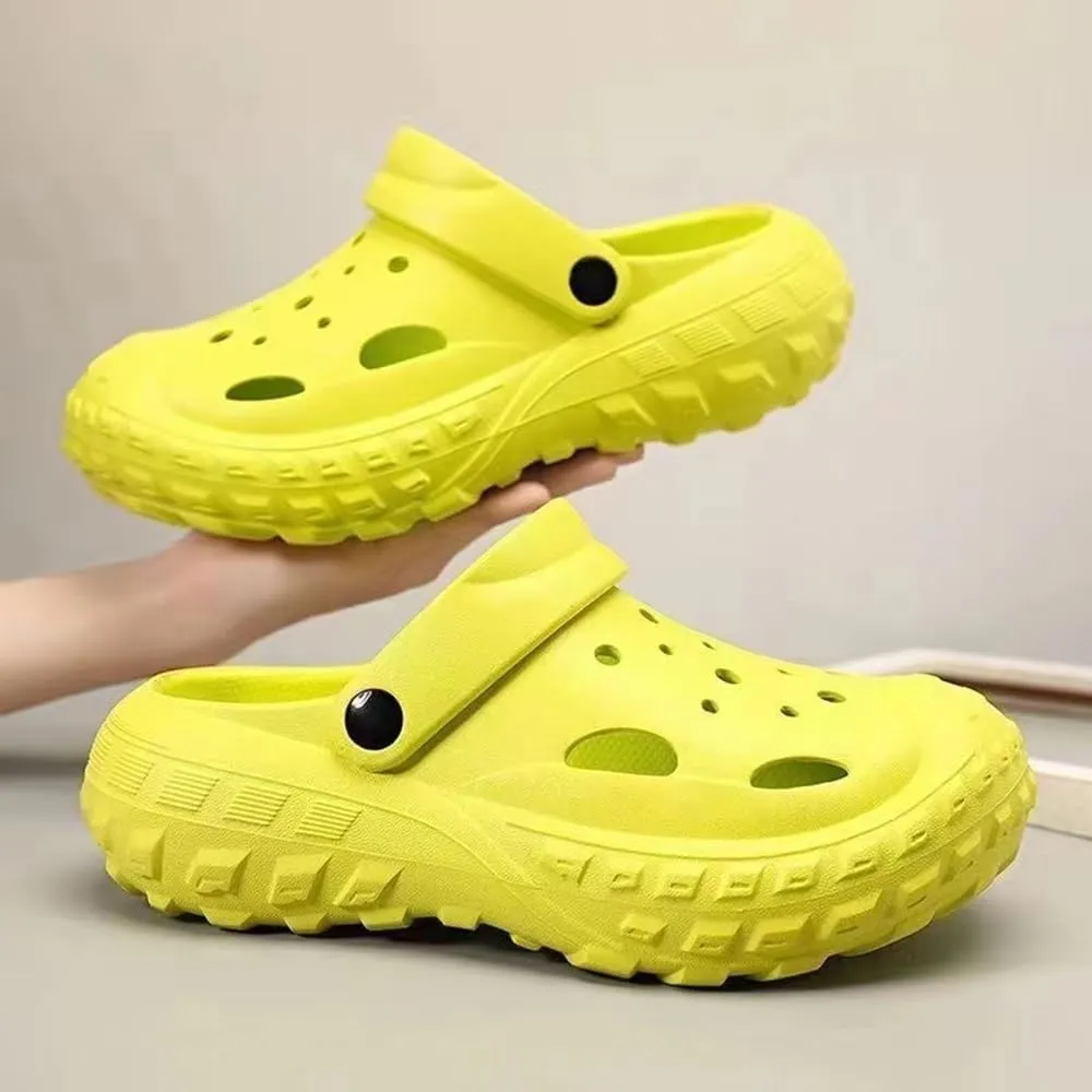 Womens Mens Garden Clogs Shoes with Arch Support Thick Sole Unisex Lightweight Quick-Dry Comfort Slip-on Water Shoes Outdoor Beach Slippers Sandals