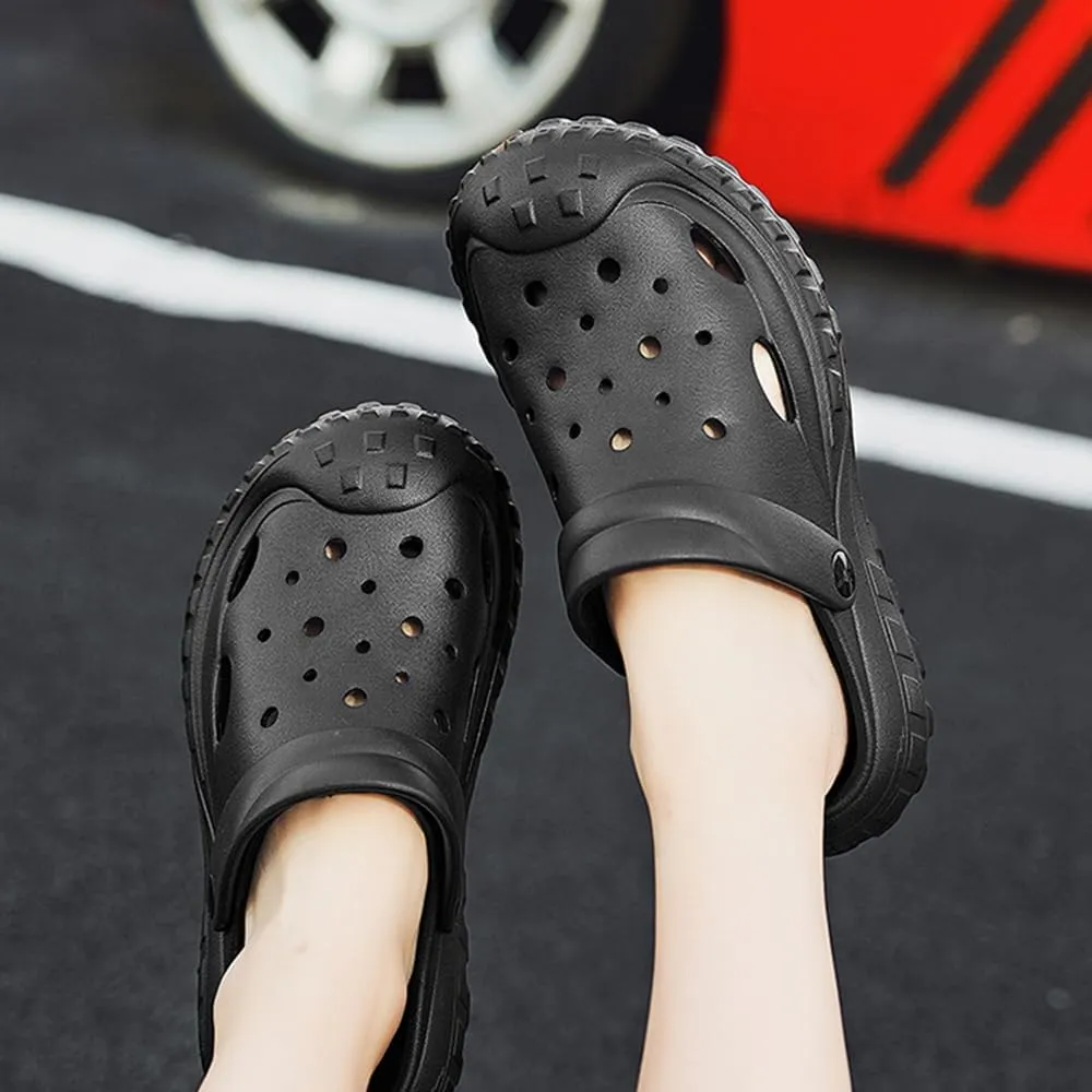 Womens Mens Garden Clogs Shoes with Arch Support Thick Sole Unisex Lightweight Quick-Dry Comfort Slip-on Water Shoes Outdoor Beach Slippers Sandals
