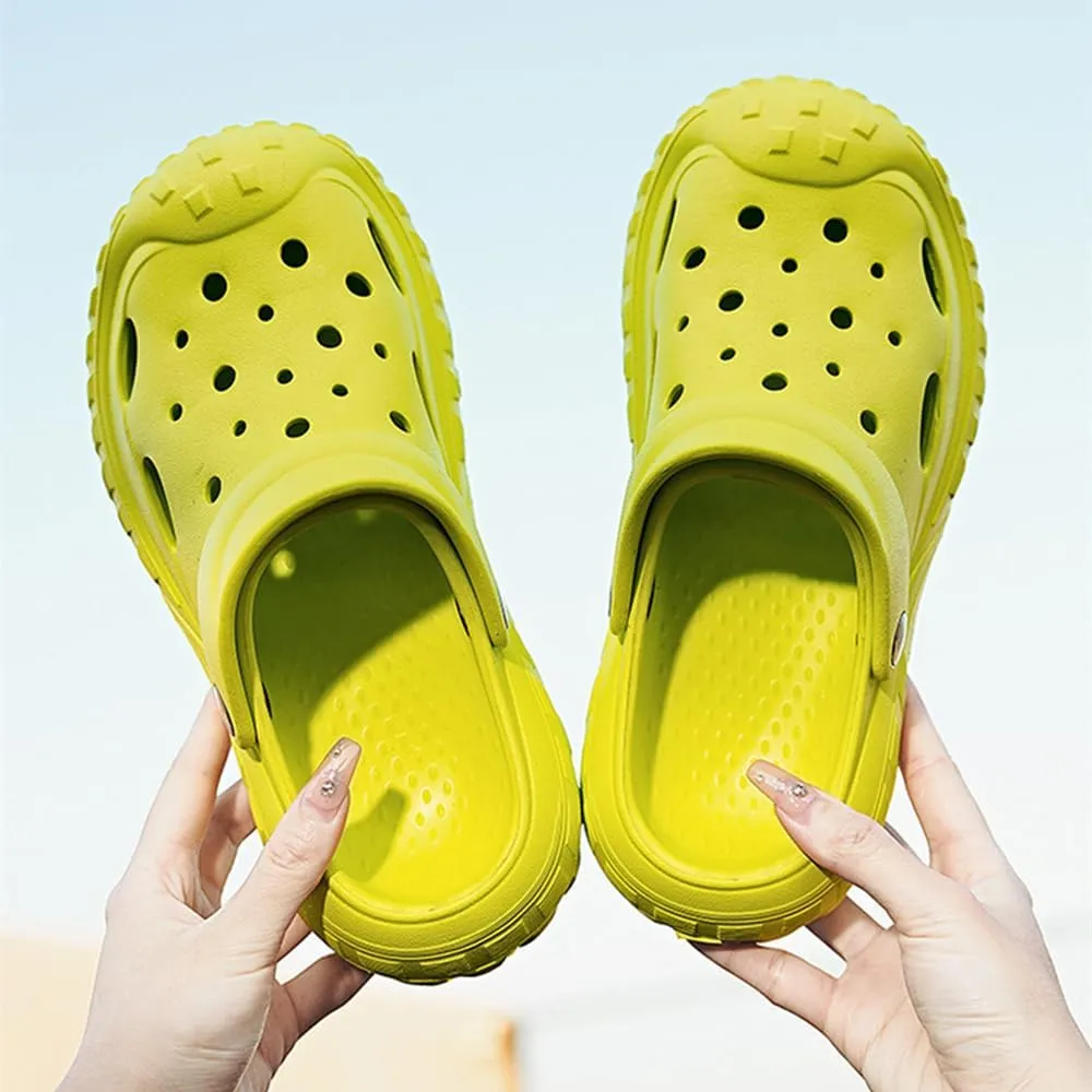 Womens Mens Garden Clogs Shoes with Arch Support Thick Sole Unisex Lightweight Quick-Dry Comfort Slip-on Water Shoes Outdoor Beach Slippers Sandals