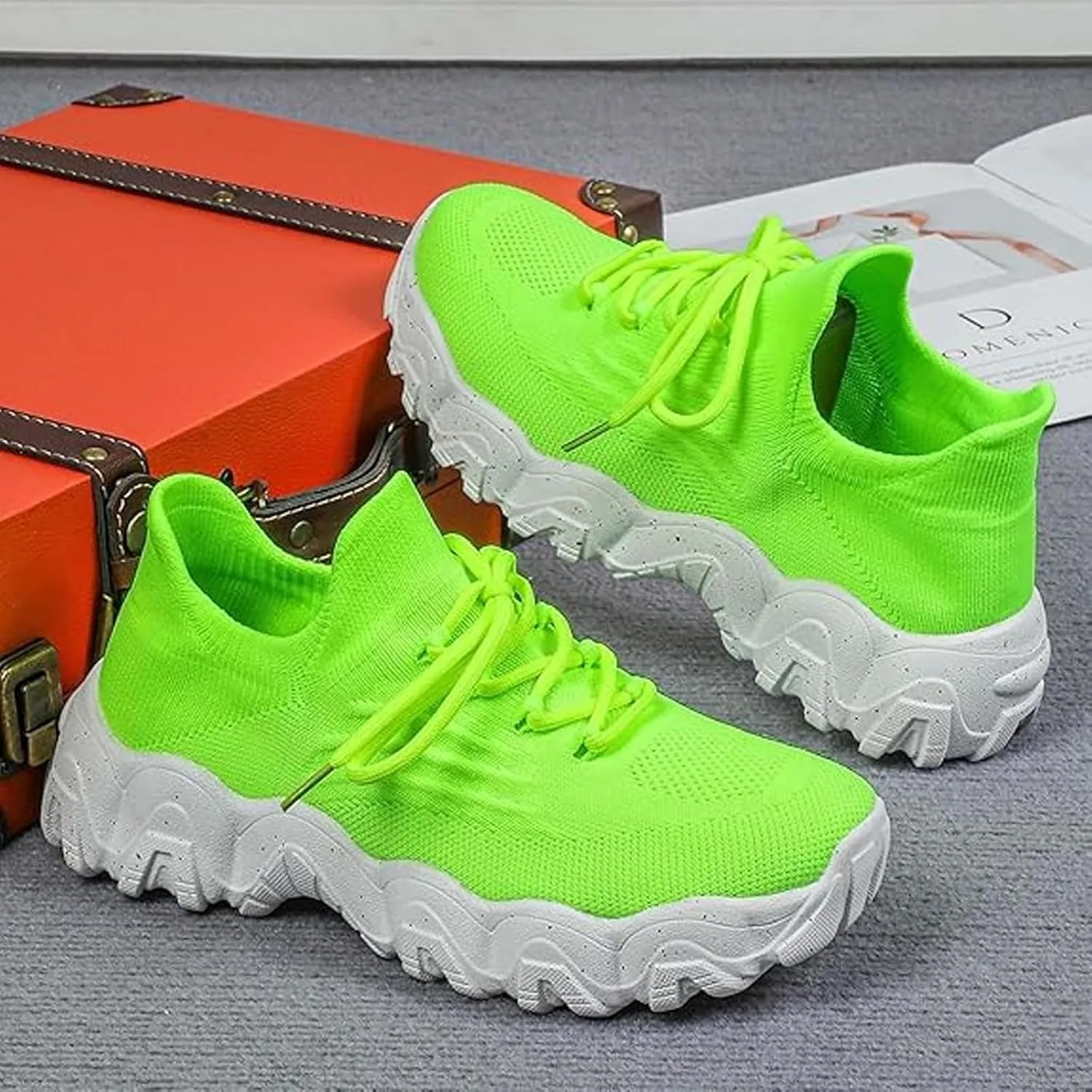 Womens Orthopedic Shoes Hands Free Slip on Walking Shoe Comfotable Casual Sneakers with Arch Support