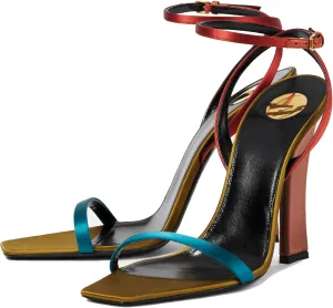 Women's Peep Toe Heels for Women Strappy square Open Toe Heeled Sandals Buckle Ankle Strap Heels Sexy Stiletto Wedding Dress Shoes