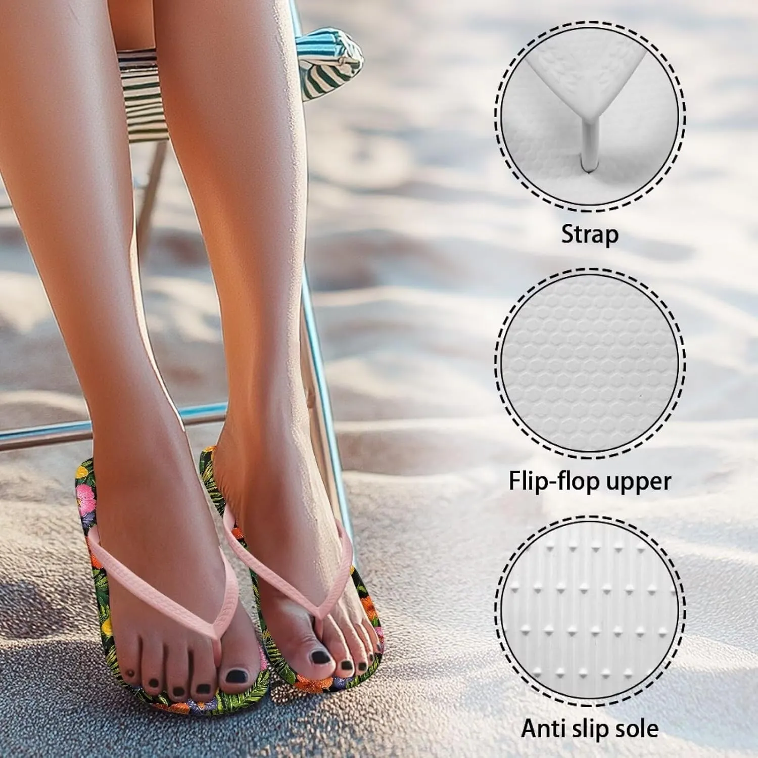 Womens Peep Toe Slide Sandals Fashion Beach Shoes Summer House Slides Comfort Shower Sandals Anti-skid Bathroom Slippers Size US 5.5-9.5