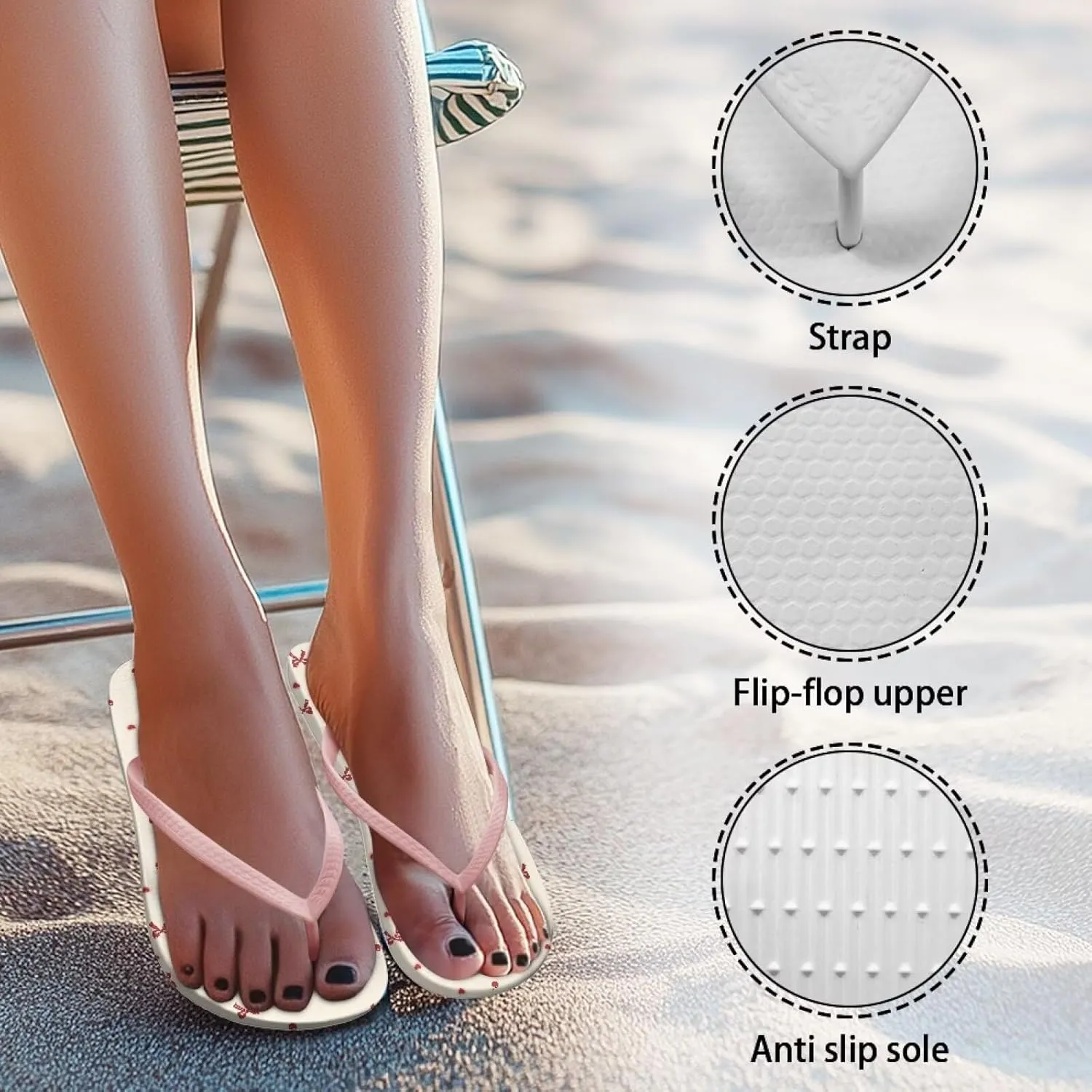 Womens Peep Toe Slide Sandals Fashion Beach Shoes Summer House Slides Comfort Shower Sandals Anti-skid Bathroom Slippers Size US 5.5-9.5