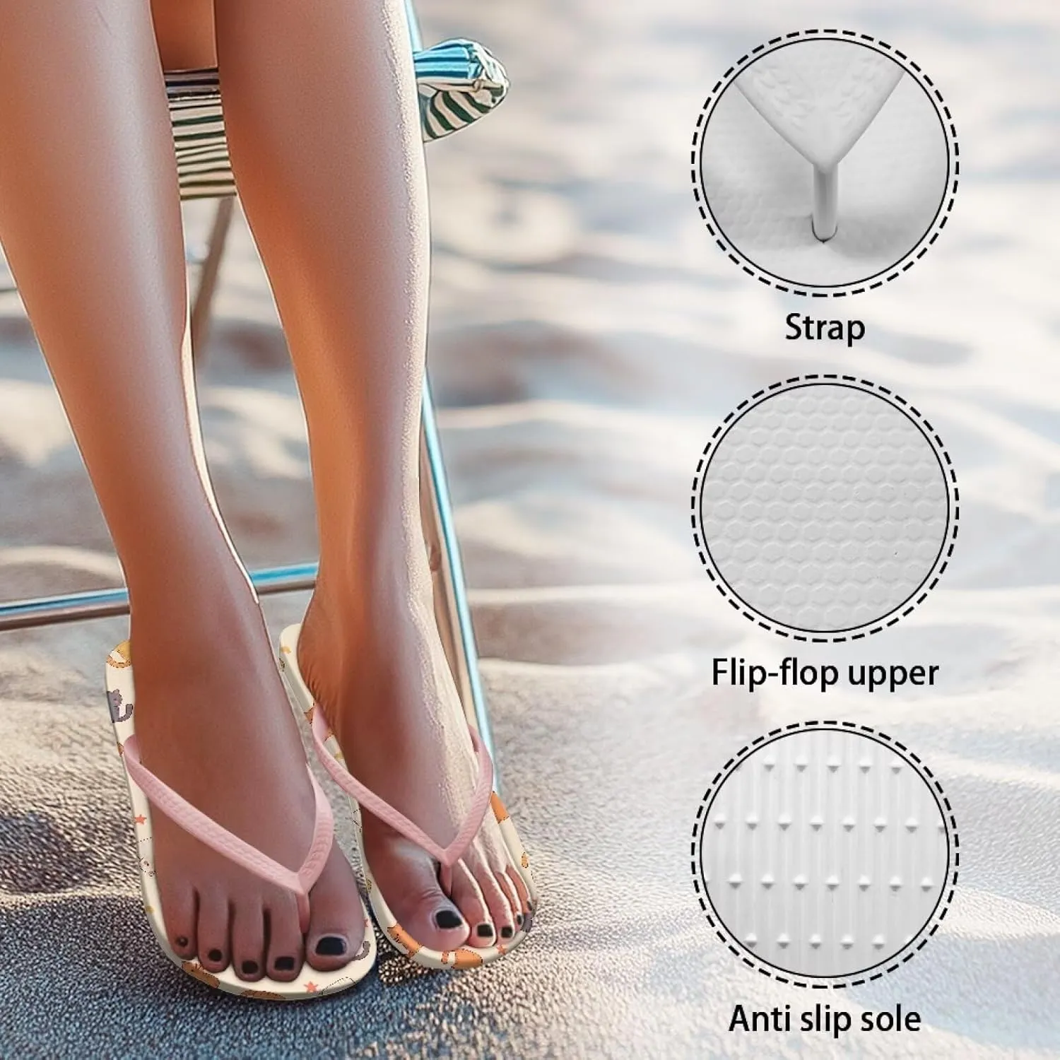 Womens Slide Sandals Fashion Tropical Flowers Slides Summer Beach Shoes Comfort Shower Sandals Anti-skid Bathroom Slippers Size US 5.5-9.5