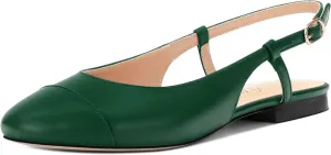 Women's Slingback Flats, Round Toe Flats for Women Dressy Casual Work Office Party, Women's Flats Dress Shoes