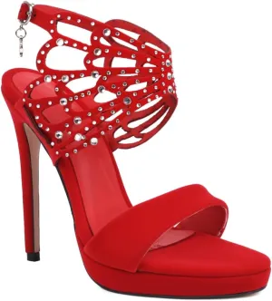 Women's Sparkly Rhinestone Stilettos High Heel Evening Sandals Sexy Platform Open Toe Wedding Party Heeled Sandal