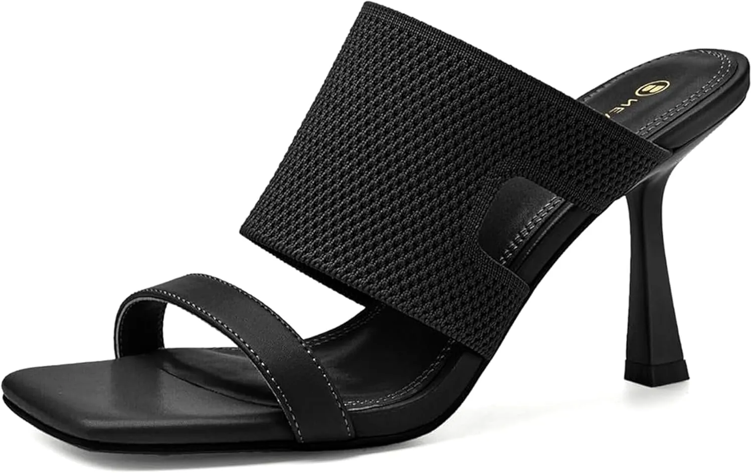 Women's Stiletto Heels Sandals, Pointed Toe, Slip-on Evening Party Shoes, Cushioned Insole