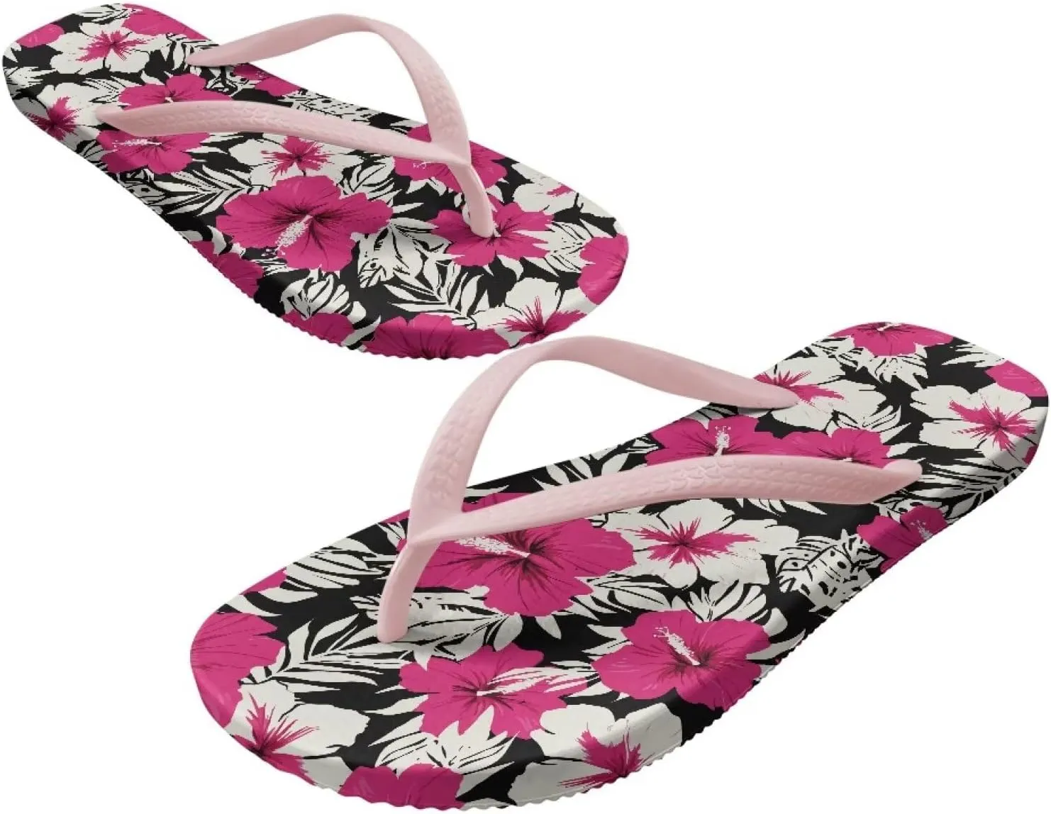 Womens Toe Slide Sandals Starfish Shells Fashion Beach Shoes Summer House Slides Comfort Shower Sandals Anti-skid Bathroom Slippers Size US 5.5-9.5