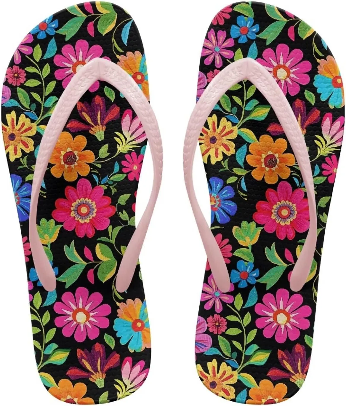 Womens Toe Slide Sandals Starfish Shells Fashion Beach Shoes Summer House Slides Comfort Shower Sandals Anti-skid Bathroom Slippers Size US 5.5-9.5