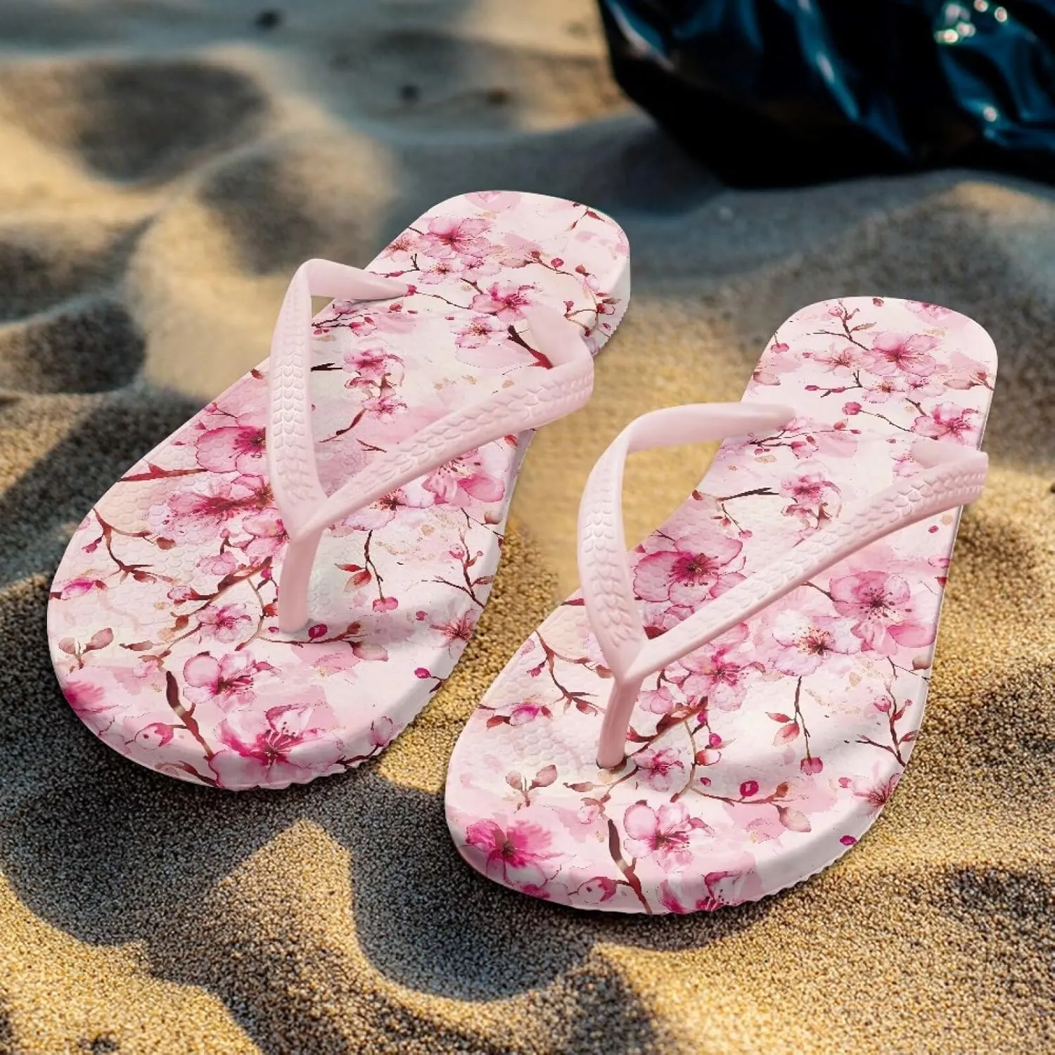 Womens Toe Slide Sandals Starfish Shells Fashion Beach Shoes Summer House Slides Comfort Shower Sandals Anti-skid Bathroom Slippers Size US 5.5-9.5