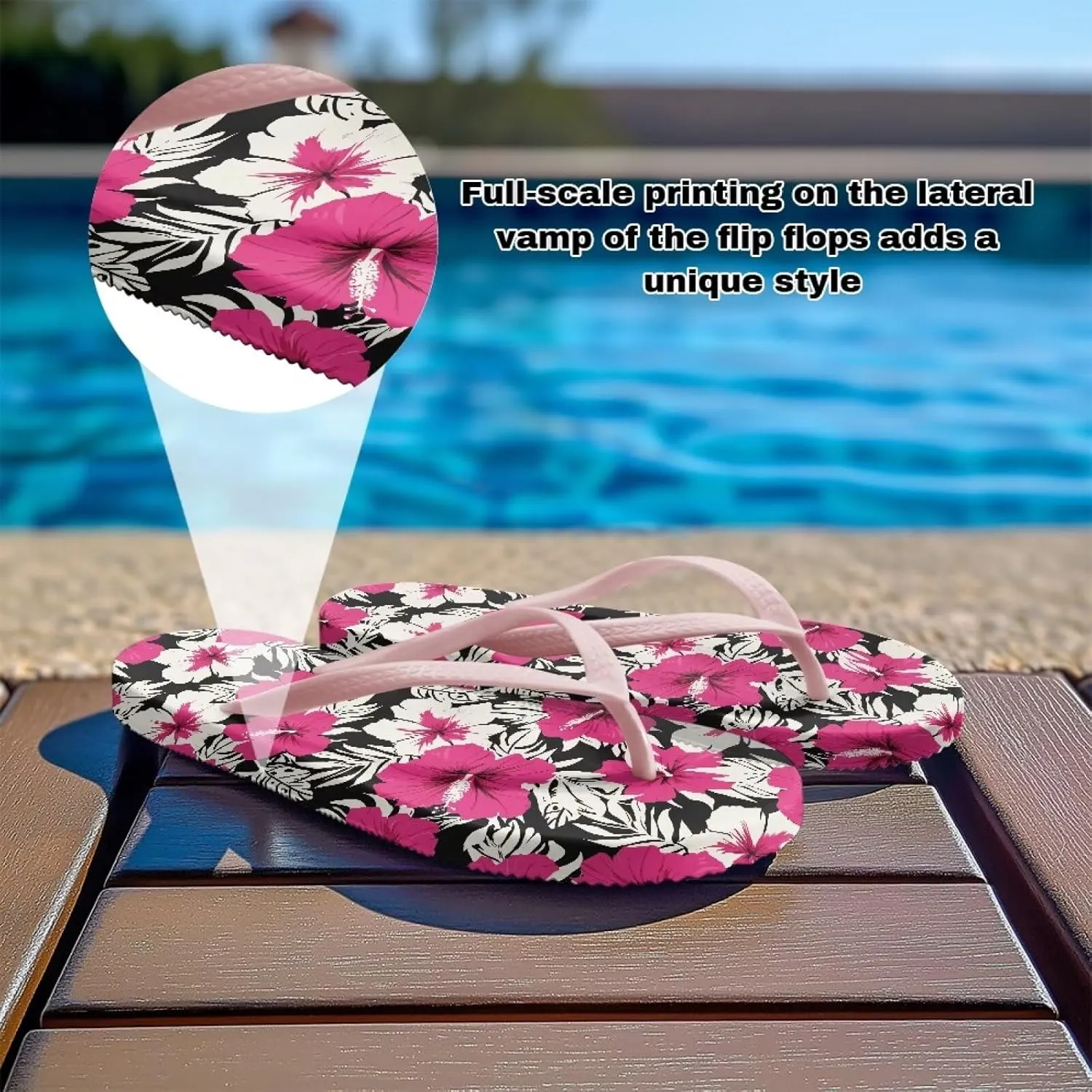 Womens Toe Slide Sandals Starfish Shells Fashion Beach Shoes Summer House Slides Comfort Shower Sandals Anti-skid Bathroom Slippers Size US 5.5-9.5