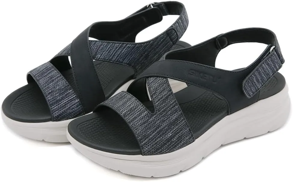 Women's Walking Sports Athletic Sandals Comfortable Outdoor Hiking Arch Support Slingback Casual Summer Beach Shoes