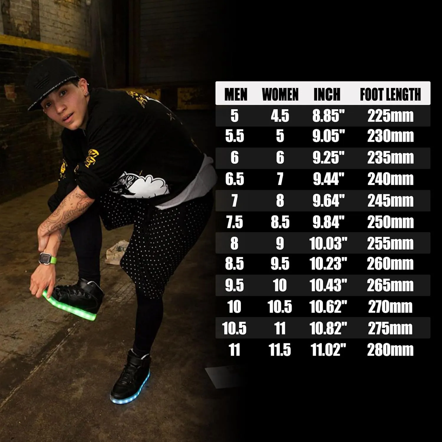 Wooowyet Men LED Light Up Shoes for Women High Top Lights Sneakers Glowing Neon Luminous Sequin Fashion Sparkle Bling Shiny Punk Boots LED Shoes