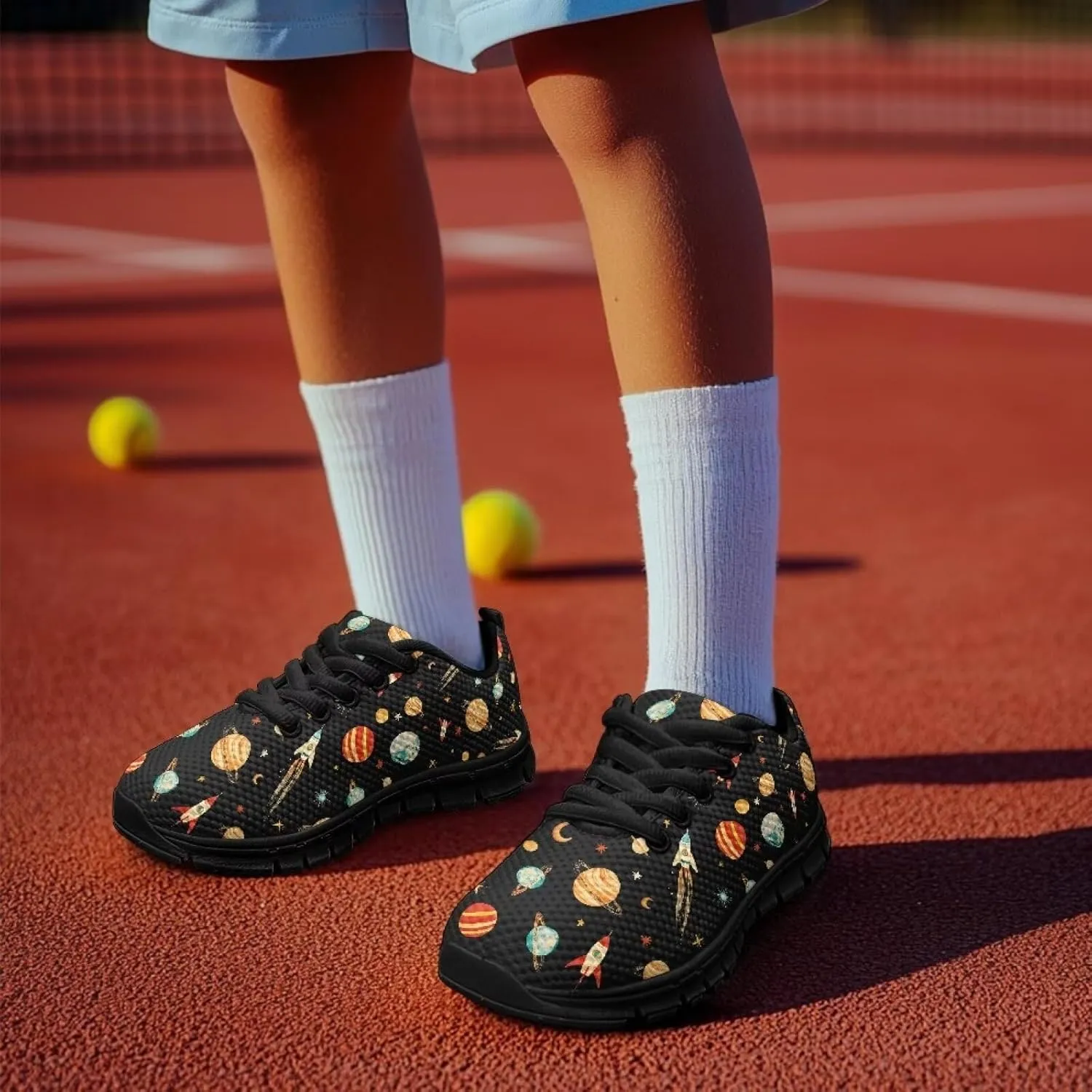 Xoenoiee Boys Girls Tennis Running Shoes Lightweight Breathable Sneakers for Kids