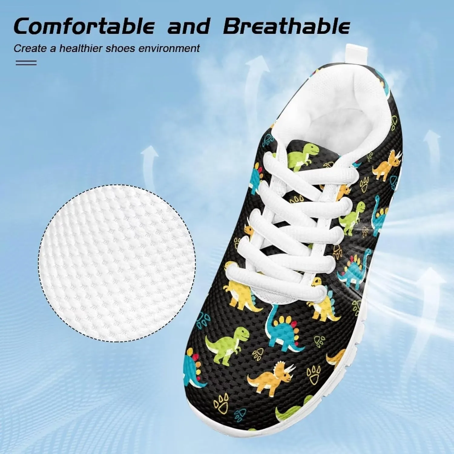 Xoenoiee Kids Athletic Tennis Sneakers for Boy Girl Breathable Running Shoe Walking Shoes