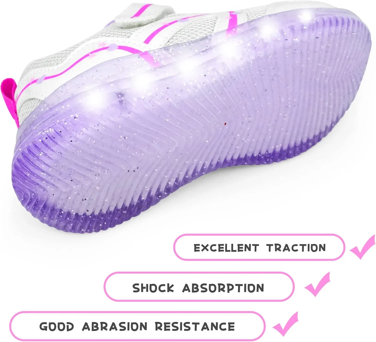 YESKIS Toddler Boys Girls Light Up Shoes LED Flashing Lightweight Mesh Breathable Adorable Running Sneakers for Toddler and Little Kid
